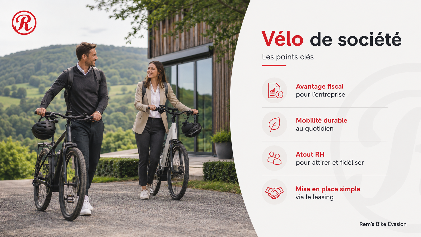 Vélo de société en leasing chez Rem's Bike Evasion